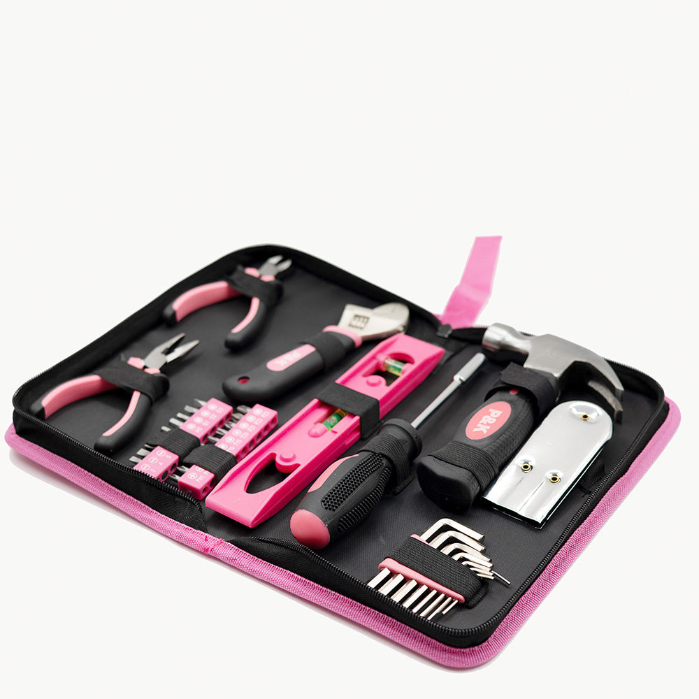 35-teiliges Werkzeugset im praktischen Etui in Pink P & K