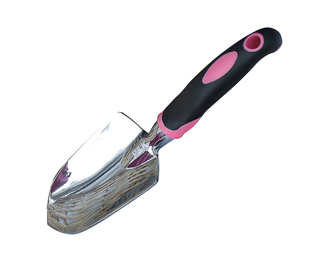 49-teilige Gartenwerkzeugset in Pink mit Praktischem Korb und Taschen- Ideal für Garten- oder Balkonarbeit und Pflanzpflege P & K