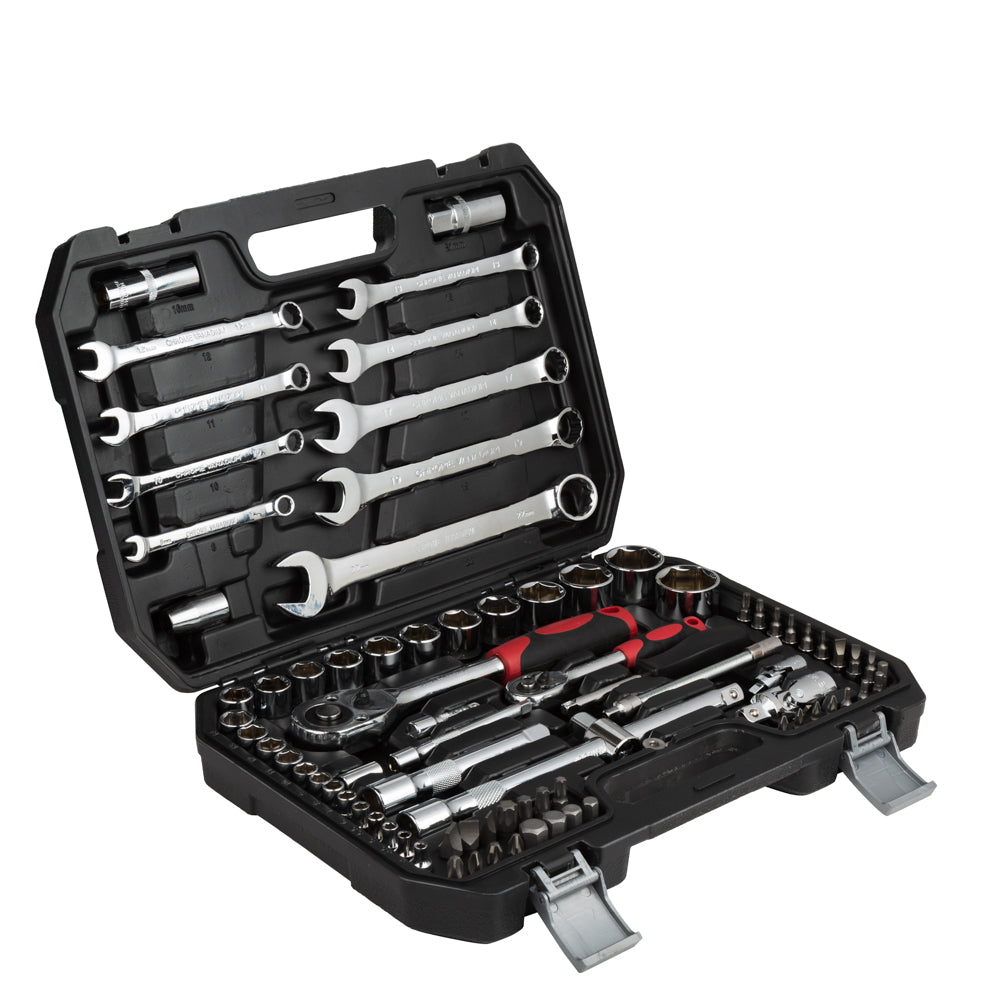 82-teiliges Knarrenkasten-Set 1/2" & 1/4" – Praktisches Set für vielseitige Schraubarbeiten PHiXWELL