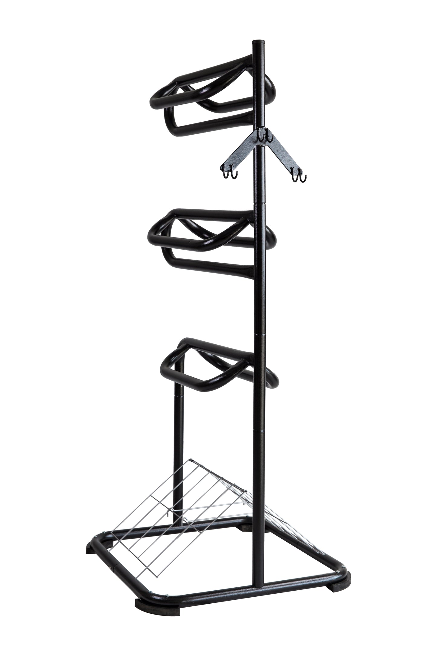 P & K 3-Stufiges Sattelregal schwarz Sattel Rack 3-Tier Ständer – Pferd & Pony Sattelhalter für optimale Aufbewahrung