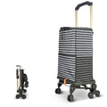 Faltbare Sackkarre mit Tasche ,2in1 Treppensteiger-Einkaufstrolley – 50kg Last, faltbar, Sackkarre