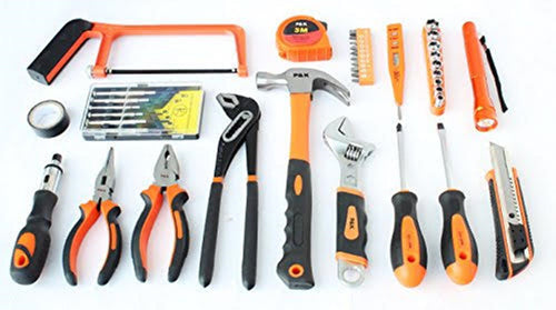 40-teiliges Werkzeugset Werkzeugkoffer Werkzeug Top Werkzeugkoffer – Komplette Ausstattung für präzise und vielseitige Reparatur- und Heimwerkerprojekte P & K